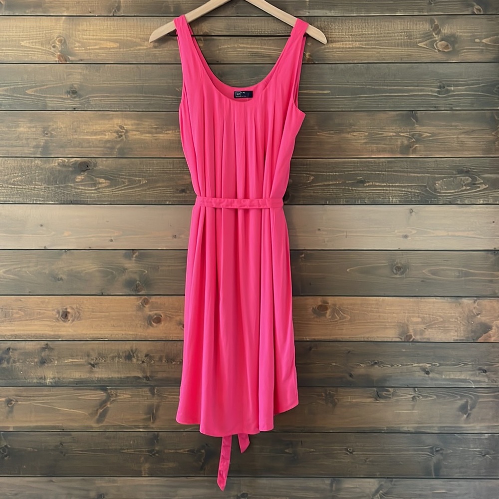 NWT GAP Small Tall Pin-tucked Swing Dress w/ Pockets